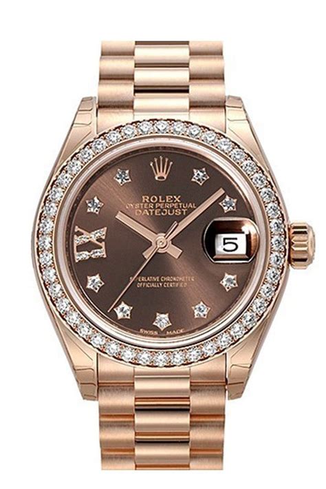 rolex rose gold lady|rolex datejust 28mm rose gold.